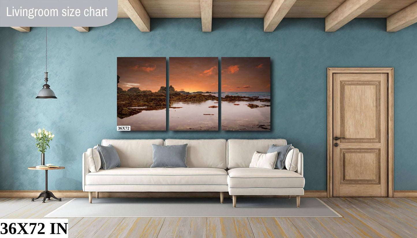 Tide Pool Stillness, California Sonoma Coast | Canvas Wall Art | Pacific Ocean Scenic Landscape, Seascape | Fine Art Photography