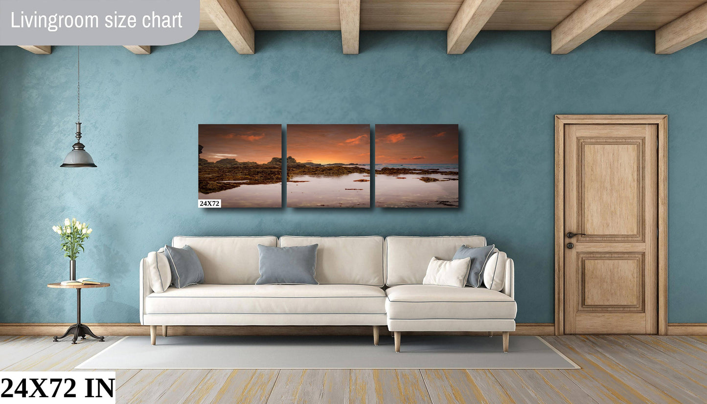 Tide Pool Stillness, California Sonoma Coast | Canvas Wall Art | Pacific Ocean Scenic Landscape, Seascape | Fine Art Photography