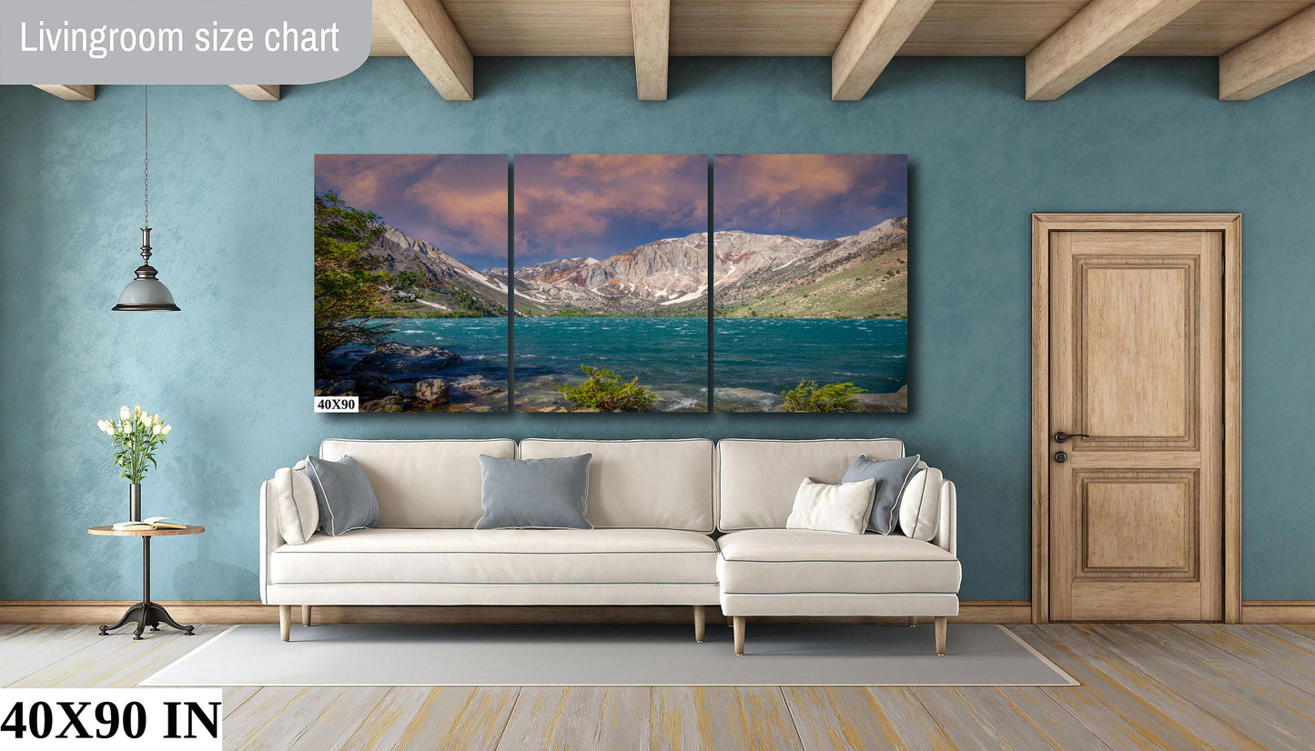 California Winter Fine Art Photography | Convict Lake Canvas Wall Art | Scenic Landscape Poster | home, wall decor | paper, acrylic, metal