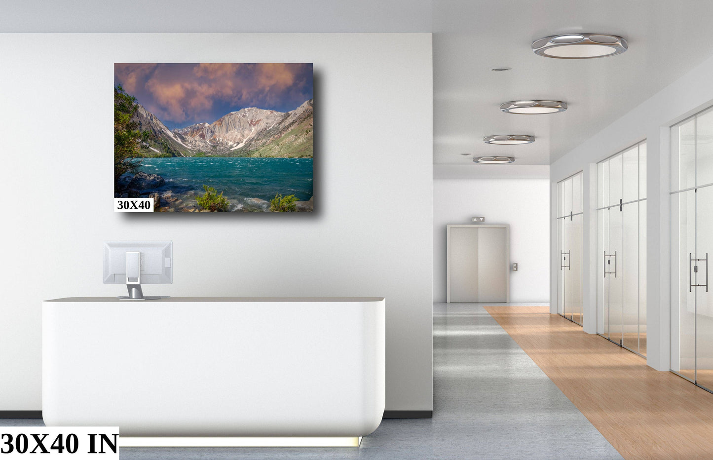 California Winter Fine Art Photography | Convict Lake Canvas Wall Art | Scenic Landscape Poster | home, wall decor | paper, acrylic, metal