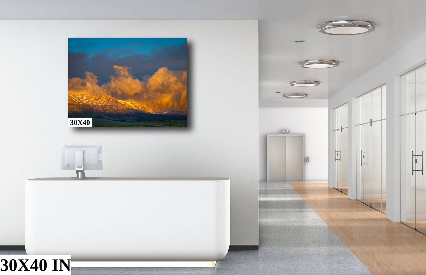 California Sierra Nevada Sunrise | Mammoth Lakes Snow Scenic Landscape Fine Art Photography | Canvas Wall Art | Eastern Sierra Winter Poater