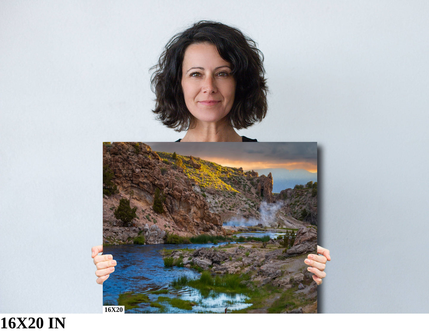 California Sierra Hot Creek Sunrise Scenic Landscape Fine Art Photography | Canvas Wall Art | Eastern SIerra Hot Springs Poster decor