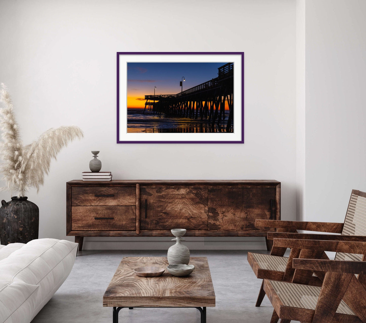 California's Iconic Pismo Beach Pier at Sunset | Beach Photography Wall Art Print/Canvas/Acrylic/Metal Home, Office Fine Art