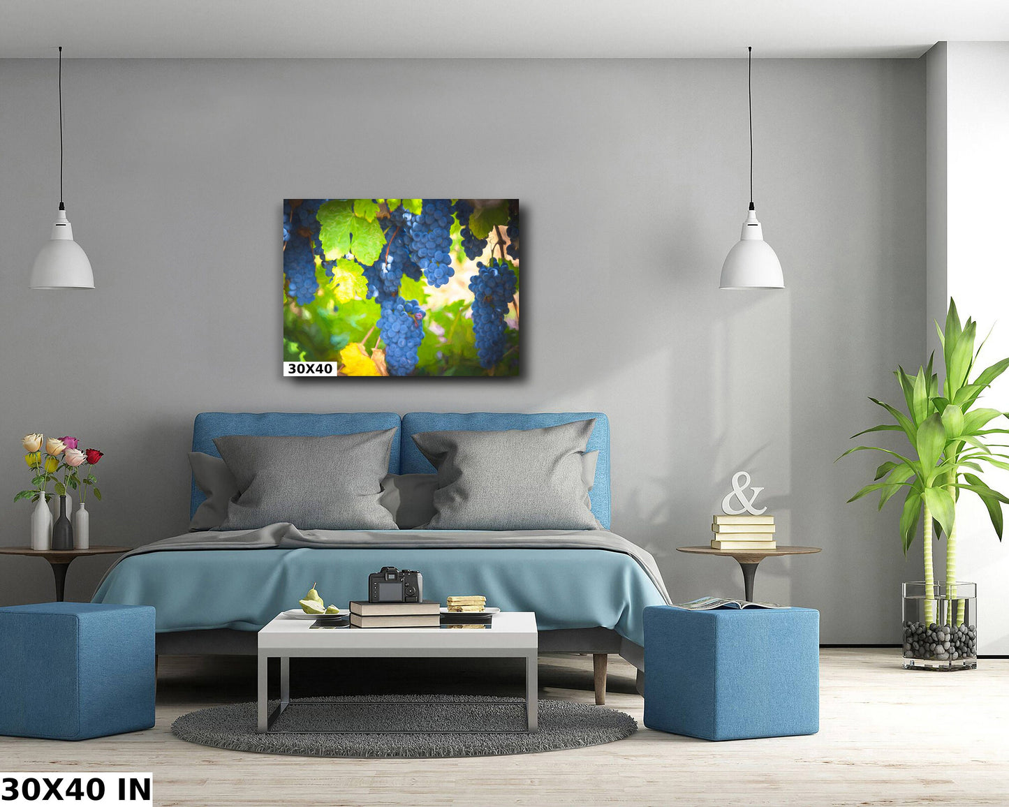 Vineyard Fine Art Photography | California Ripe Wine Grapes Photo | Winery Canvas Wall Art Poster | Vineyard Print, Acrylic, Metal, Paper