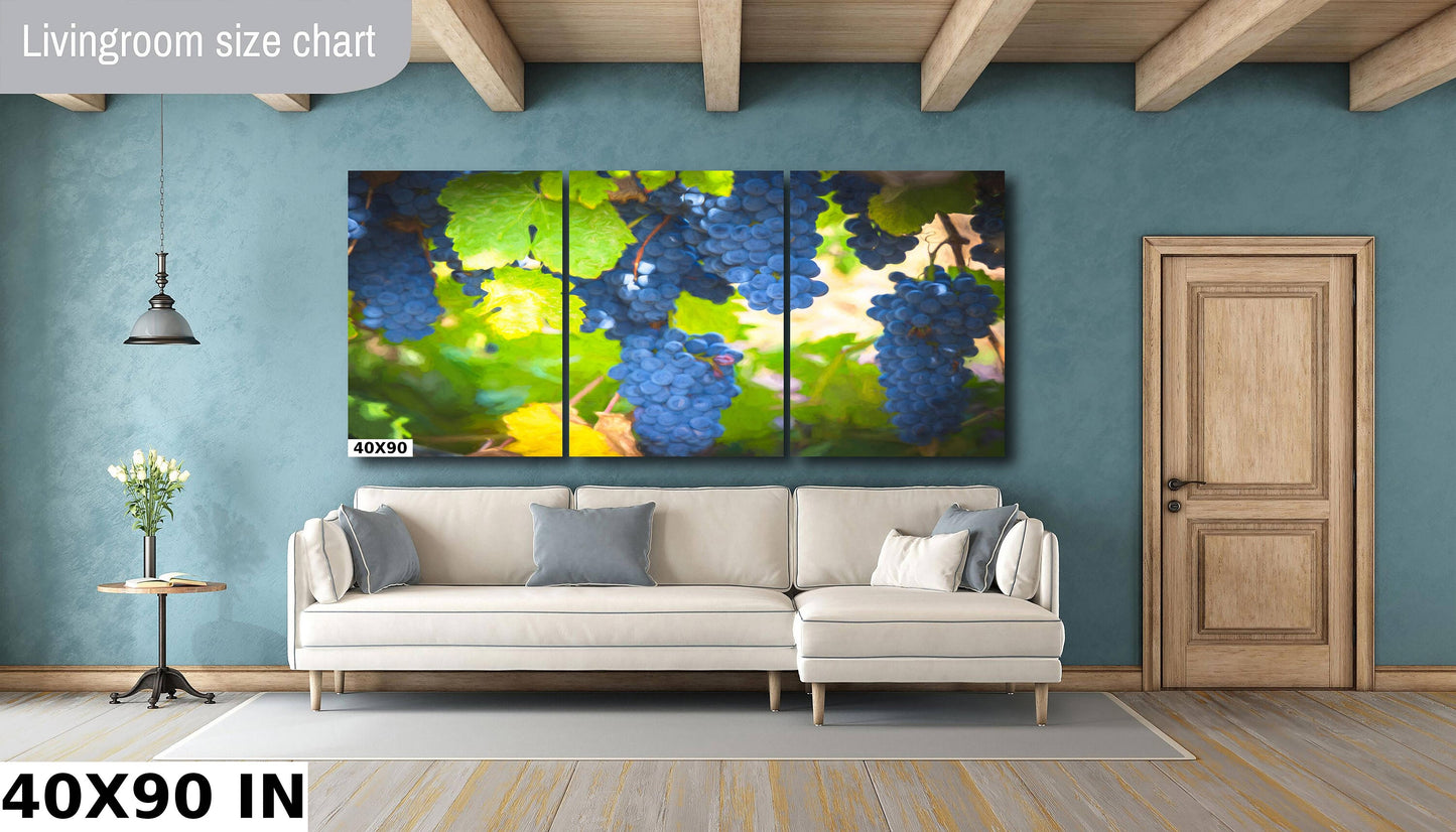 Vineyard Fine Art Photography | California Ripe Wine Grapes Photo | Winery Canvas Wall Art Poster | Vineyard Print, Acrylic, Metal, Paper