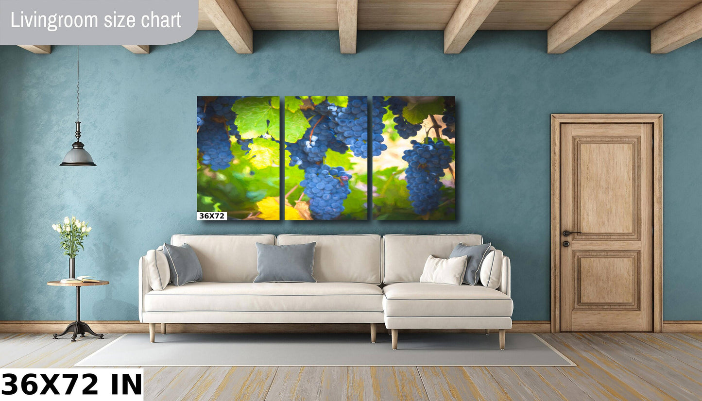 Vineyard Fine Art Photography | California Ripe Wine Grapes Photo | Winery Canvas Wall Art Poster | Vineyard Print, Acrylic, Metal, Paper