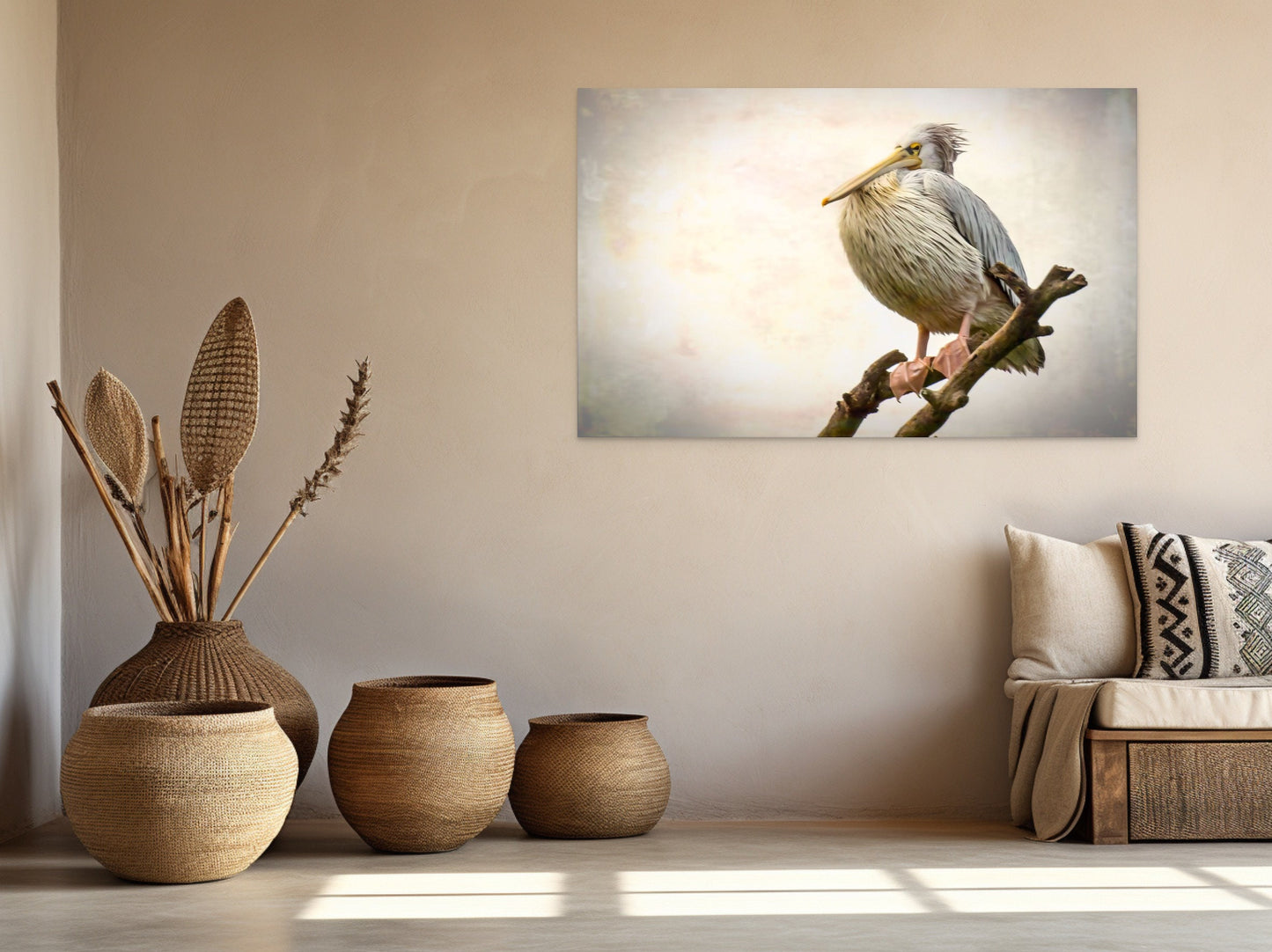African Birds Fine Art photography | Pelican Nature Print, Serengeti Canvas Wall Art, Wildlife Poster, Bird Picture home, office decor