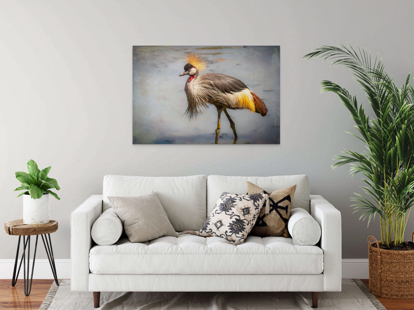 African Birds | Black-Crowned Crane Nature Print, Serengeti Wall Art, Canvas Wildlife Photo | Fine Art photography | home, office decor