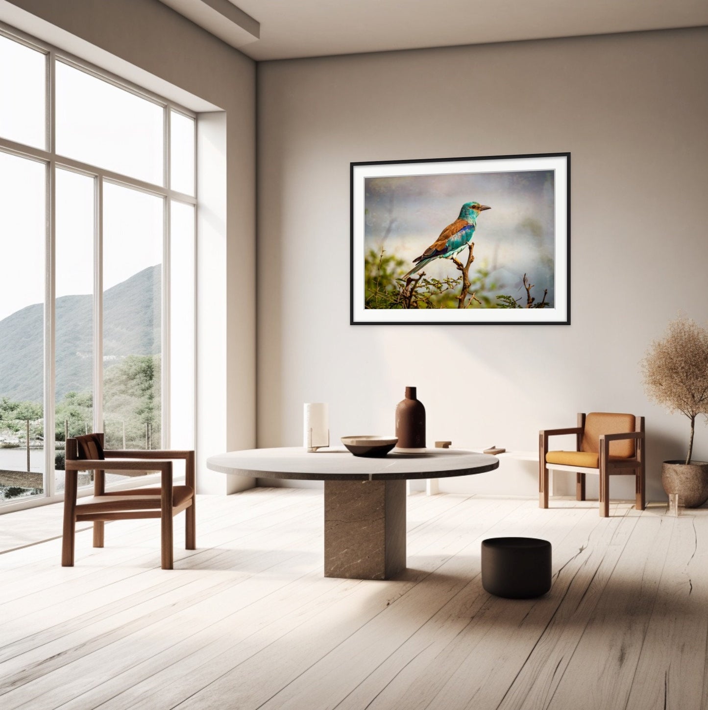 African Birds | Fine Art Photography | Abyssian Roller Nature Print, Africa Bird Wall Art, Canvas Wildlife Poster | home, office decor