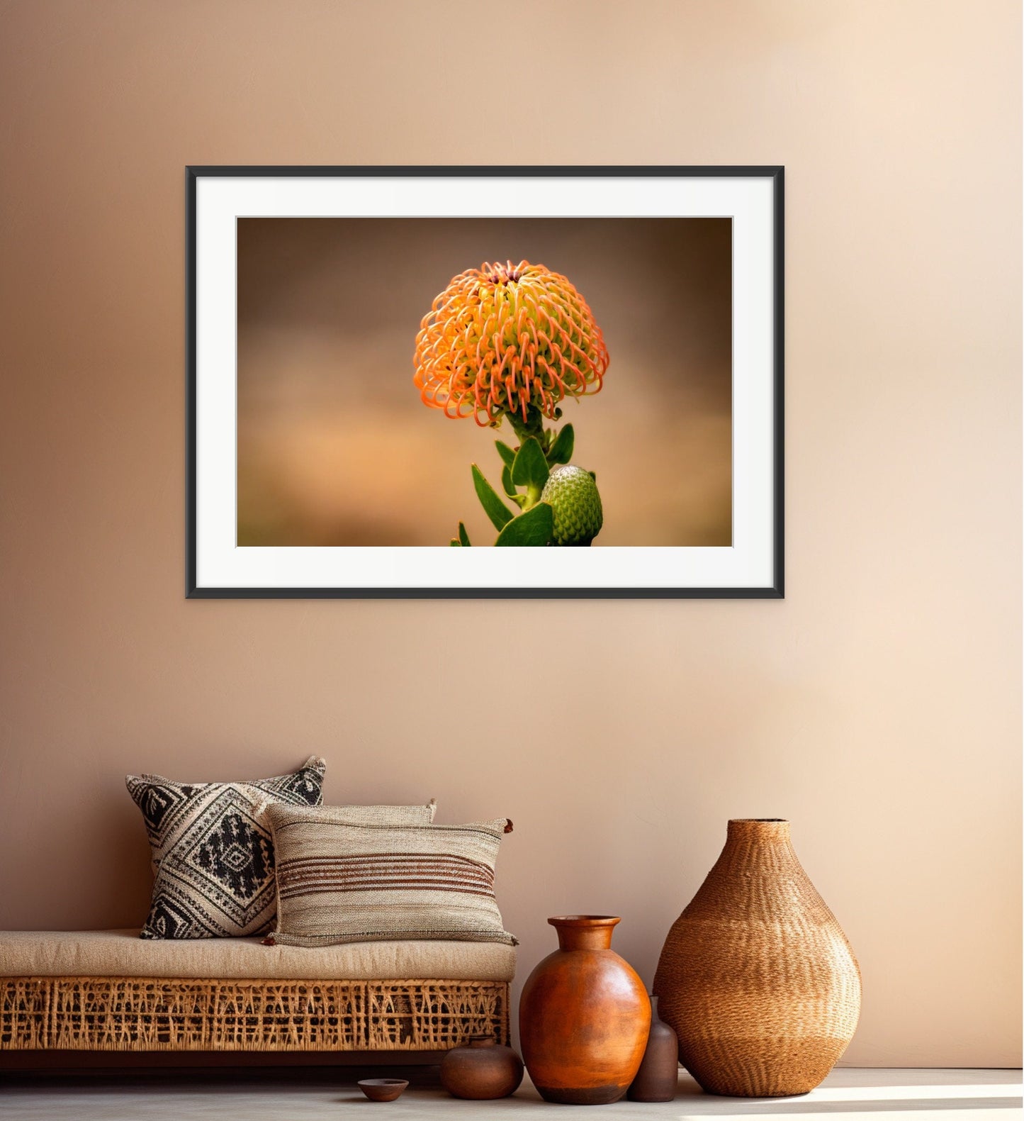 Protea Flame Giant Fine Art photography | Cape Town South Africa Kirstenbosch Garden Canvas Wall Art, home, office decor | flowers