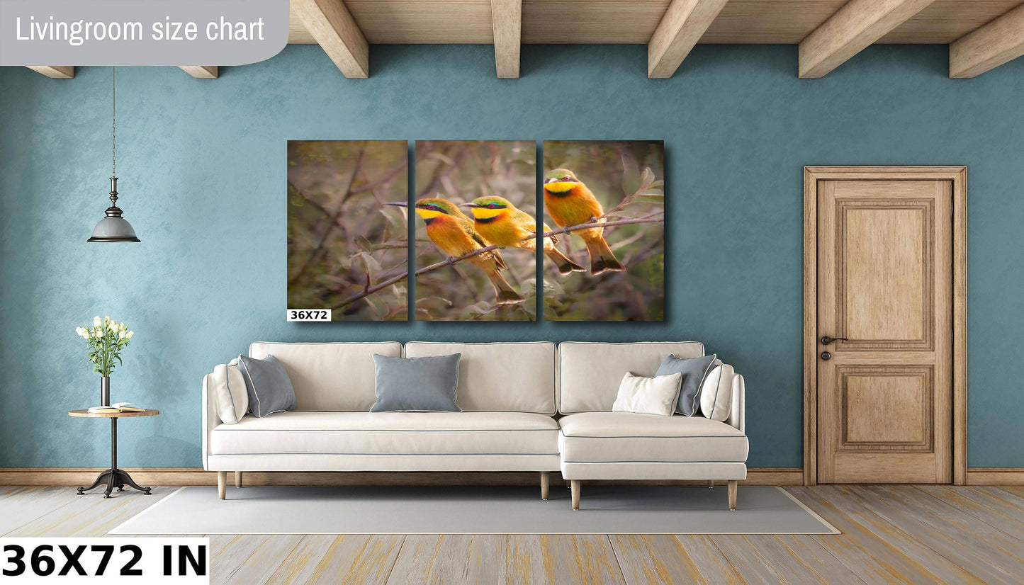 African Birds Fine Art photography | Little Bee Eaters, Nature Print, Canvas Wildlife Wall Art | Wildlife Poster | home, office decor