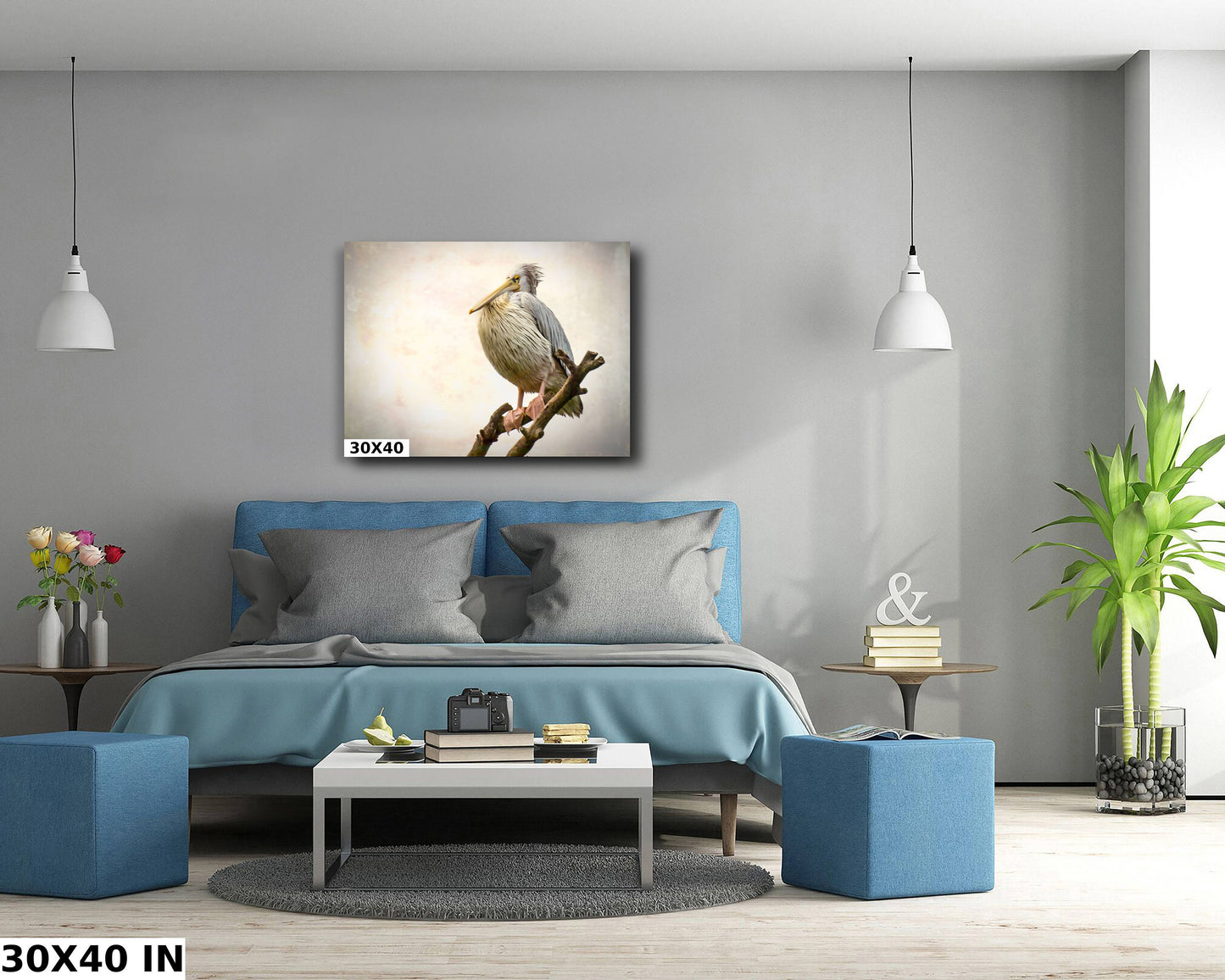 African Birds Fine Art photography | Pelican Nature Print, Serengeti Canvas Wall Art, Wildlife Poster, Bird Picture home, office decor