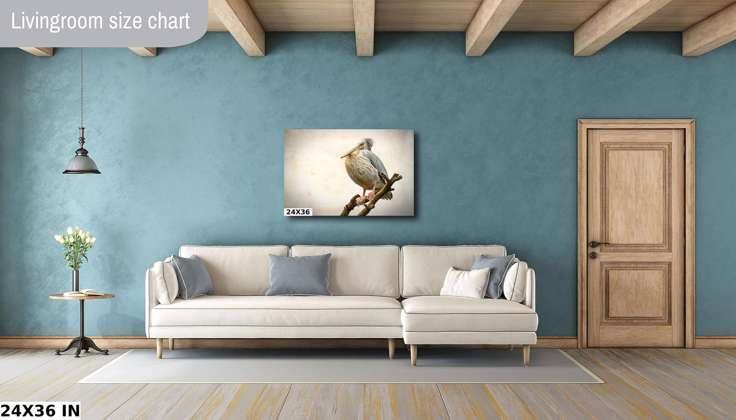 African Birds Fine Art photography | Pelican Nature Print, Serengeti Canvas Wall Art, Wildlife Poster, Bird Picture home, office decor