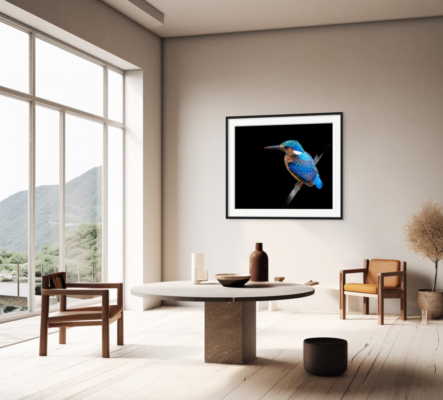African Birds Poster | Malagasy Kingfisher Nature Print, Canvas Wildlife Wall Art | Fine Art Photography | home, office decor