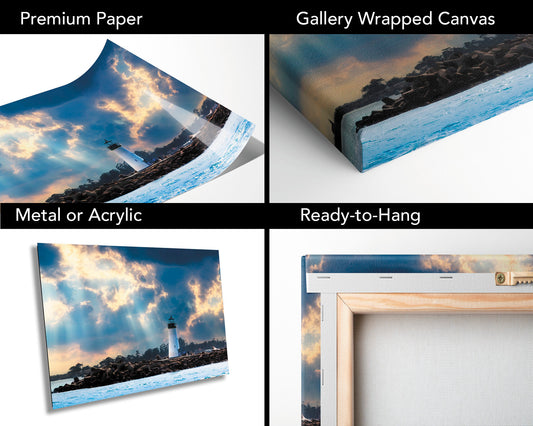 Santa Cruz Lighthouse Photography Print | Landscape Photography | Wall Decor | Nature Photography | Home Decor Photo | Fine Art