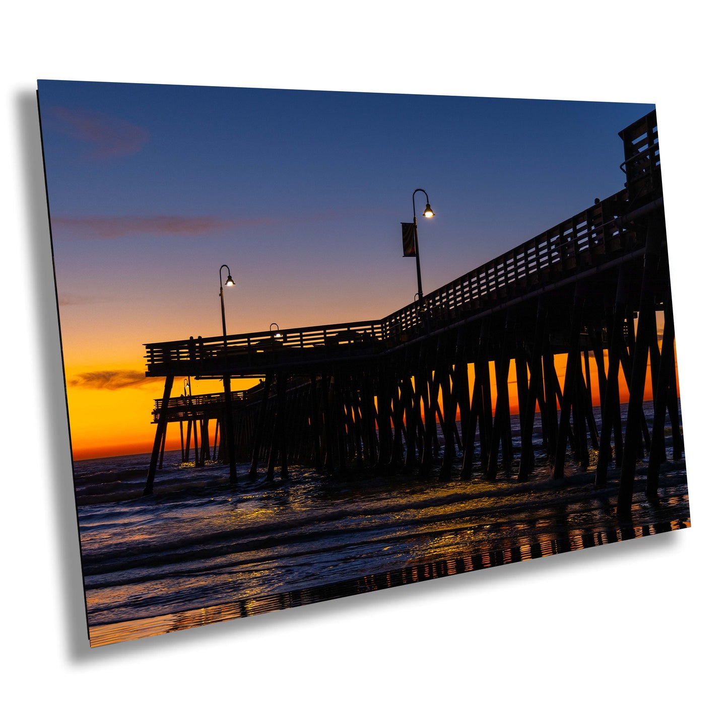 California's Iconic Pismo Beach Pier at Sunset | Beach Photography Wall Art Print/Canvas/Acrylic/Metal Home, Office Fine Art