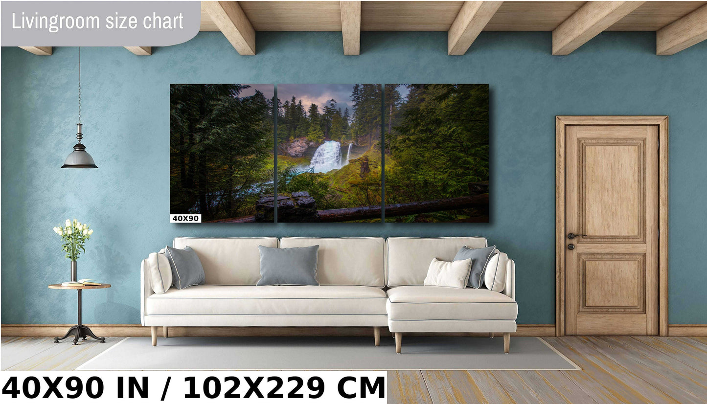 Sahalie Falls Fine Art Photo | Oregon Waterfall Nature Print | Canvas Wall Art | Landscape Poster | Travel Picture paper, acrylic, metal