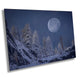 Yosemite Snowy Moon Fine Art Photography, Mountain Print Wall Art, California Moonrise, National Park Poster, Travel Photo, Nature Photo