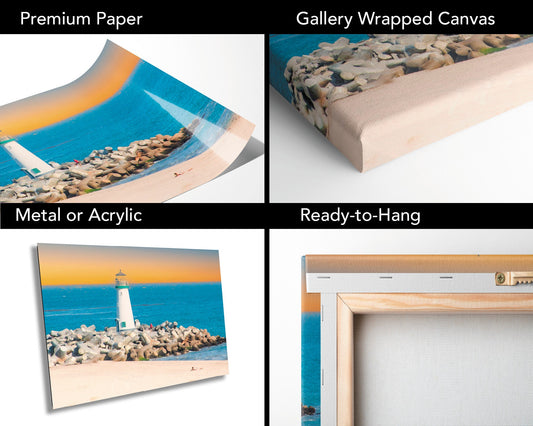 Santa Cruz Lighthouse Photography Print | Landscape Photography | Wall Decor | Nature Photography | Home Decor Photo | Fine Art