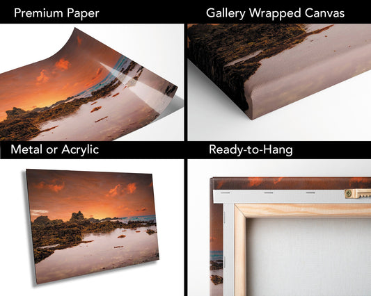 Tide Pool Stillness, California Sonoma Coast | Canvas Wall Art | Pacific Ocean Scenic Landscape, Seascape | Fine Art Photography