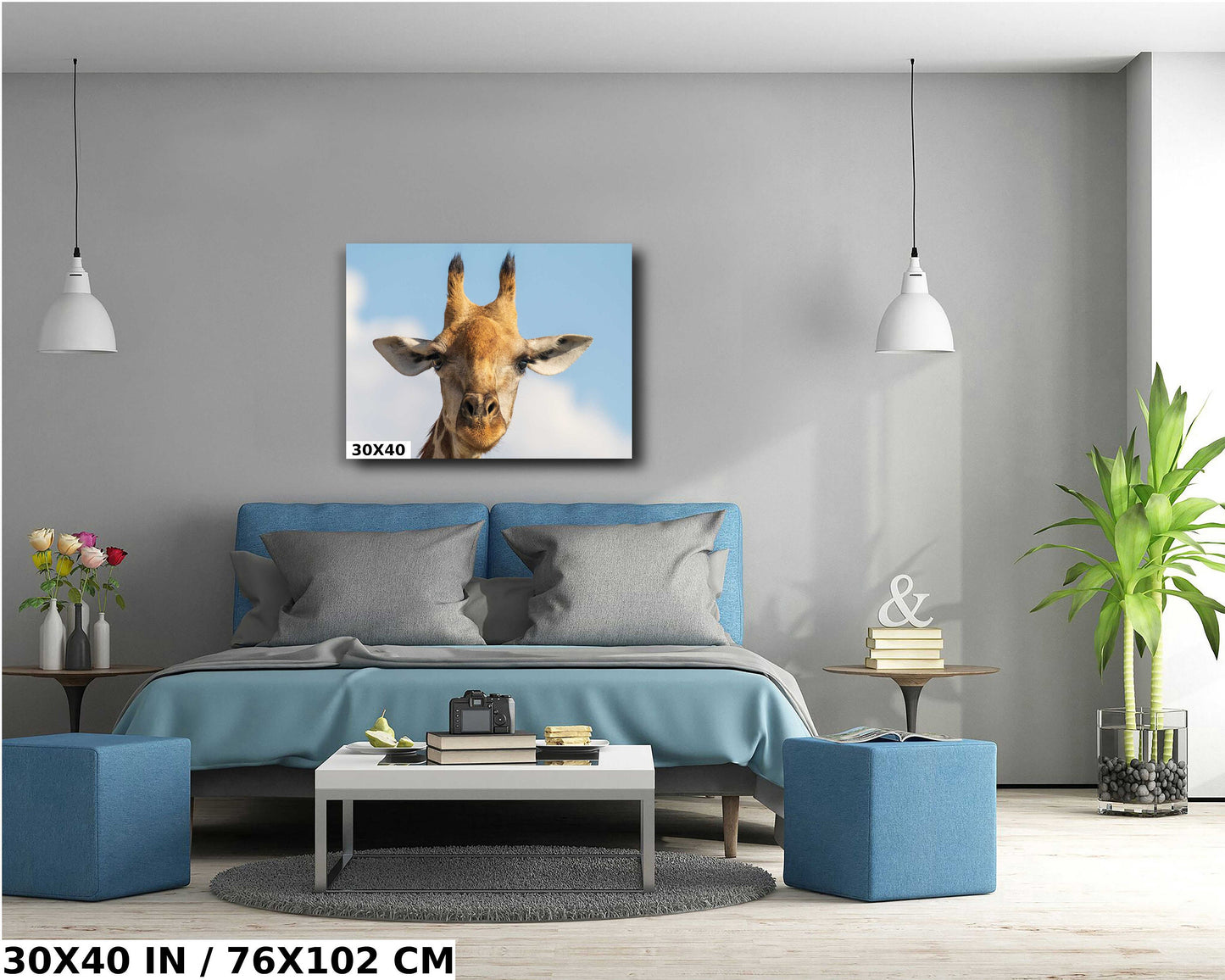 Giraffe Fine Art Photography, Wall Art, African Wildlife Picture, Nature Photo, Travel Poster, Animal Print | Kid's Room, Home, Office Decor
