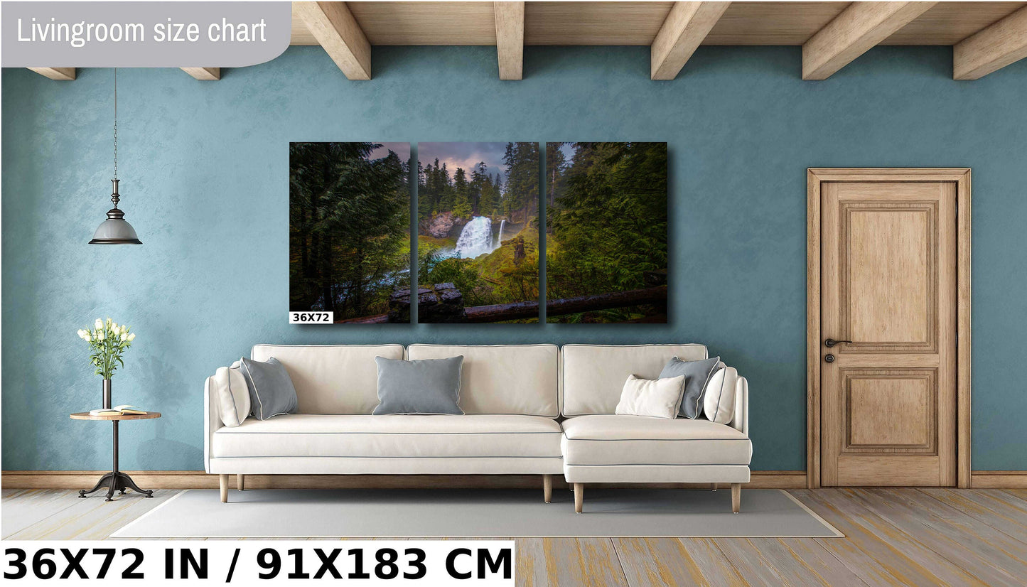 Sahalie Falls Fine Art Photo | Oregon Waterfall Nature Print | Canvas Wall Art | Landscape Poster | Travel Picture paper, acrylic, metal