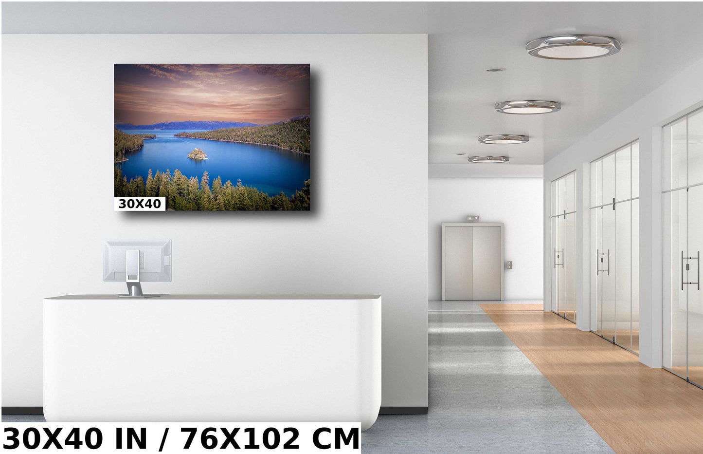 Lake Tahoe Emerald Bay Sunset | California Fine Art Photography | Canvas Wall Art | Scenic Landscape Poster | home, office decor