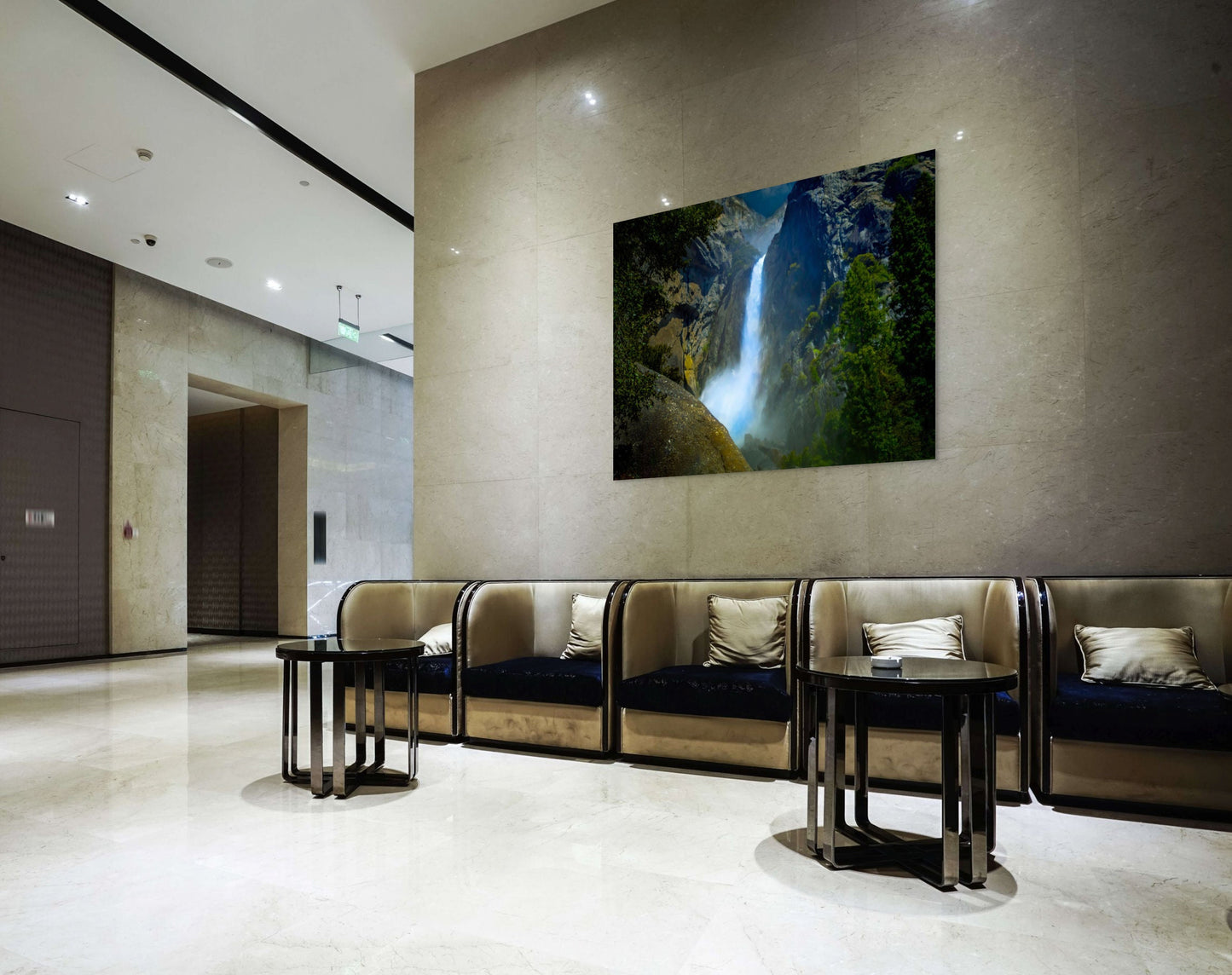 Yosemite Rushing Waterfall Fine Art Photo | California Waterfall Print | Canvas Wall art | Travel Poster | paper, metal, acrylic decor