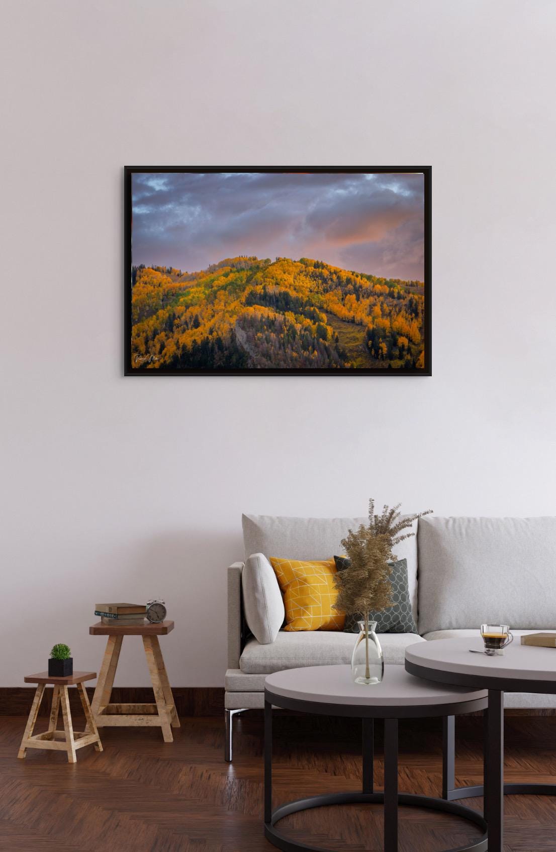 Colorado's Iconic Aspen Hillside Fine Art Photo | Rocky Mountain Sunset Fall Colors | Canvas Wall Art | Travel Picture paper, acrylic, metal