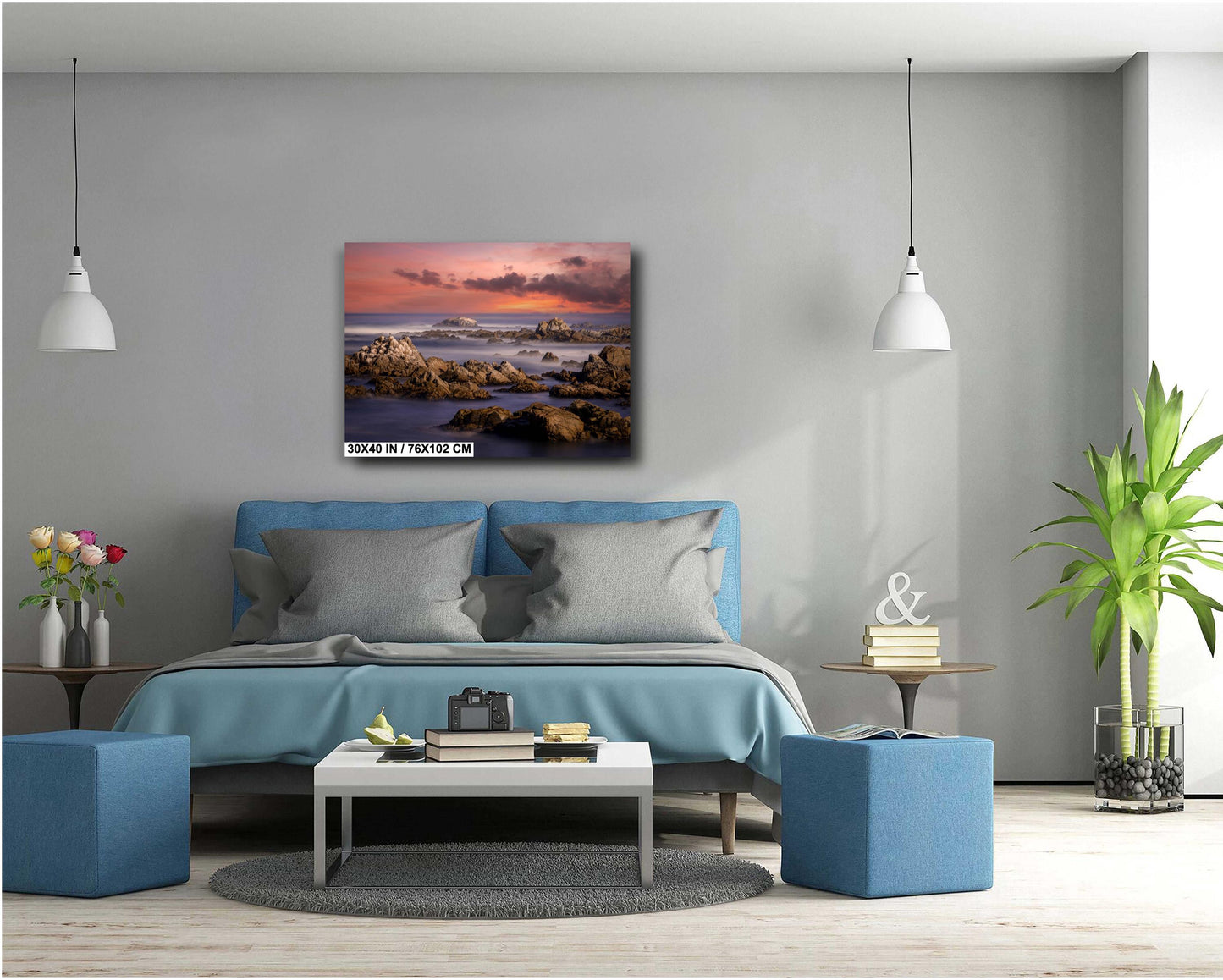 Tidepools Sunset Fine Art Photography | California Coast Poster | Pacific Grove Ocean Scenic Landscape | canvas, paper, acrylic, metal