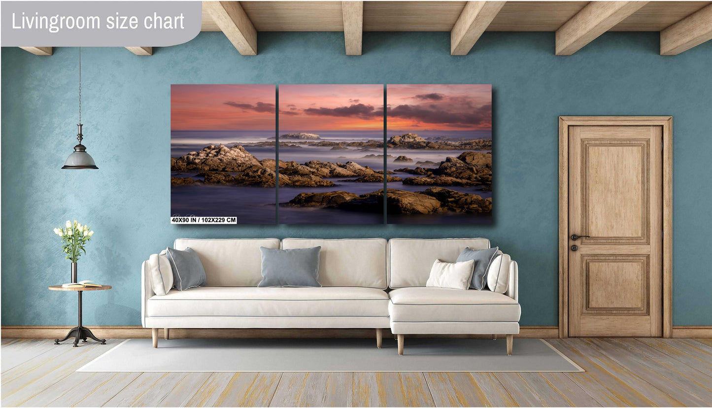 Tidepools Sunset Fine Art Photography | California Coast Poster | Pacific Grove Ocean Scenic Landscape | canvas, paper, acrylic, metal