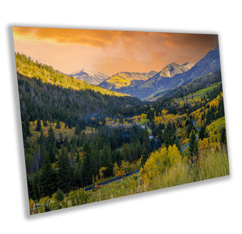 compare product Colorado's Iconic Rocky Mountain Fine Art Photo | Valley View Fall Colors Print | Canvas Wall Art | Travel Picture paper, acrylic, metal