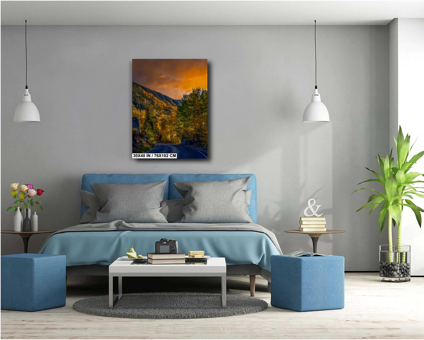 Colorado's Iconic Aspen Forest Road Rocky Mountain Fine Art Photograph | Fall Canvas Wall Art | Aspen Trees Picture paper, acrylic, metal