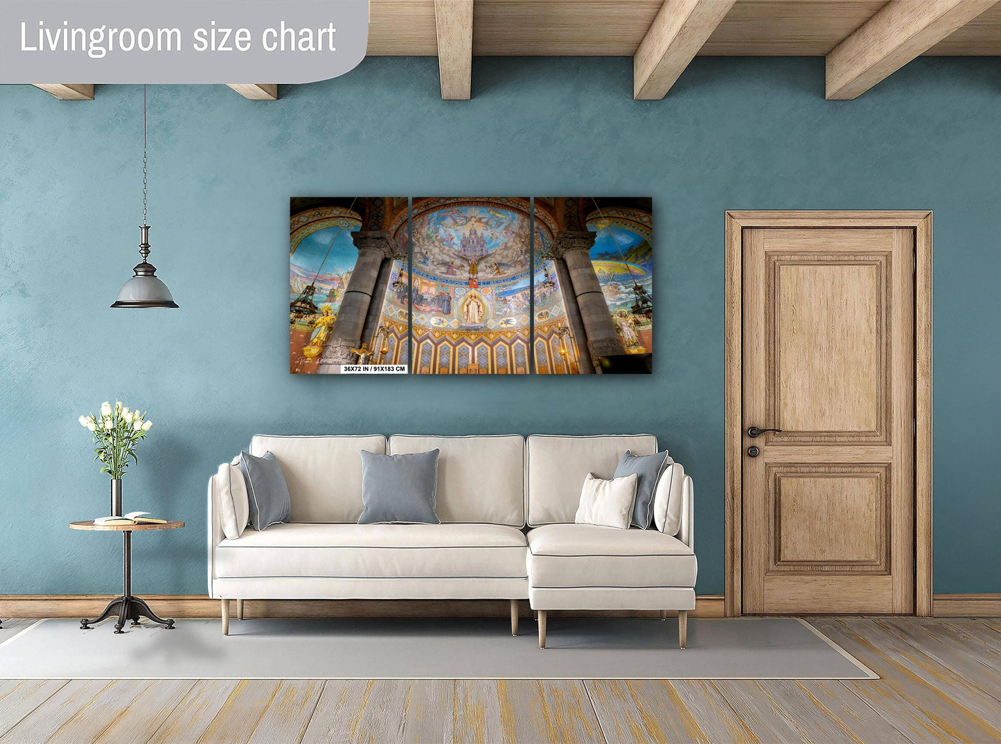 Barcelona Temple Print: Sacred Heart of Jesus, Tibidabo Mountain, Spain
