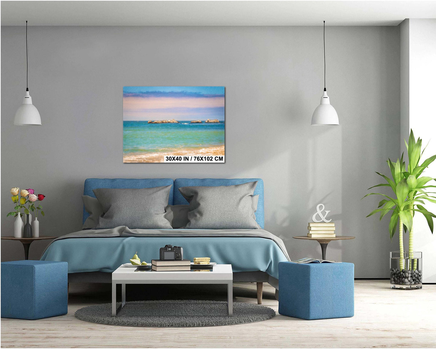 Half Moon Bay Coastal Print: Three Rocks Ocean View, California Fine Art