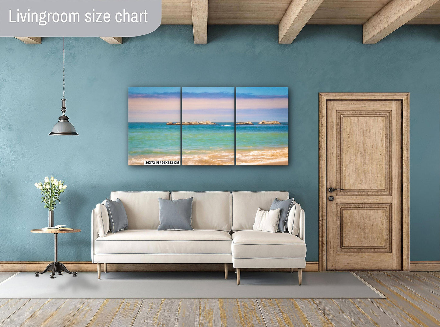 Half Moon Bay Coastal Print: Three Rocks Ocean View, California Fine Art