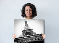 Eiffel Tower Paris Photography: Scenic Landmark Canvas Wall Art