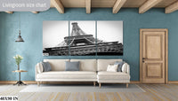 Eiffel Tower Paris Photography: Scenic Landmark Canvas Wall Art