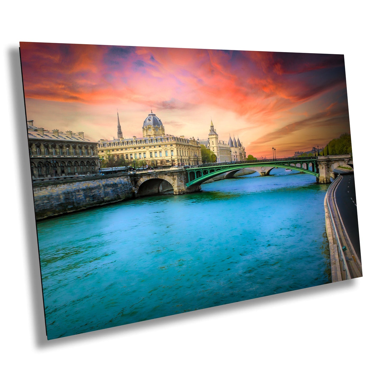 Paris River Seine Photography Print: Conciergerie Landmark Wall Art