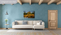 Napa Valley Vineyard Print: Autumn Colors, California Winery Wall Art