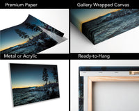 Lake Tahoe Sunset Photography: Secret Cove Canvas Wall Art