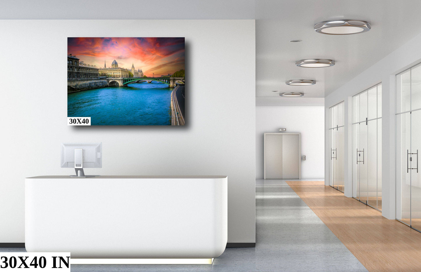 Paris River Seine Photography Print: Conciergerie Landmark Wall Art