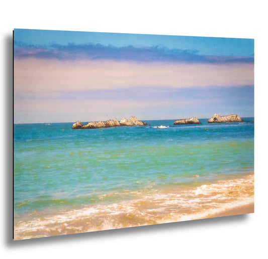 Half Moon Bay Coastal Print: Three Rocks Ocean View, California Fine Art