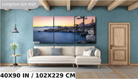 Lake Tahoe Sunset Photography: Secret Cove Fine Art Canvas Print