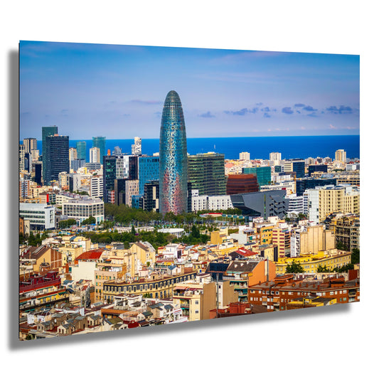 Torre Glòries Barcelona Print: Modern Highrise Fine Art Photography