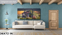 California Sunrise Shack, Canvas Wall Art, Gold Country Motherlode, Sutter Creek Scenic Landscape,  Fine Art Photography, Canvas, Acrylic