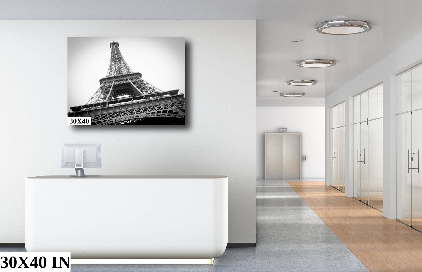 Eiffel Tower Paris Photography: Scenic Landmark Canvas Wall Art
