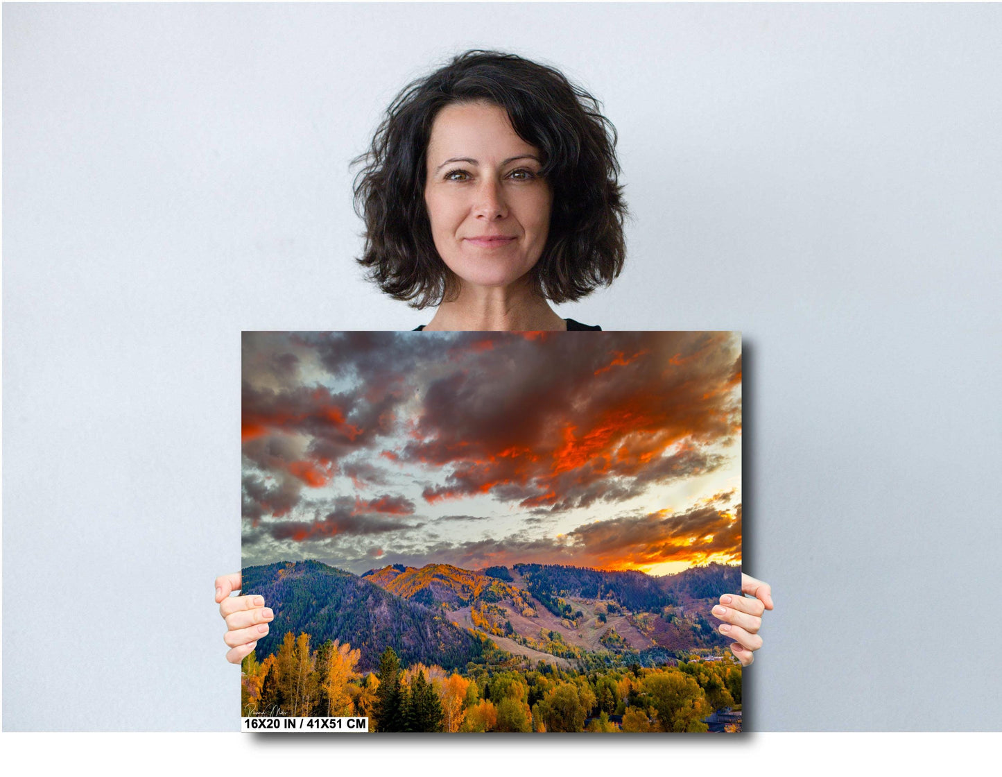 Aspen Sunset Photo: Colorado Rocky Mountain Fall Colors Canvas Art