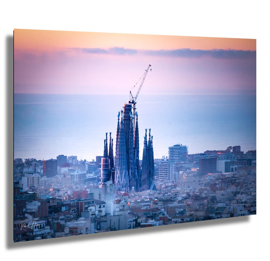 Sagrada Familia Sunrise Print: Barcelona Fine Art Photography