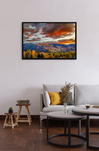 Aspen Sunset Photo: Colorado Rocky Mountain Fall Colors Canvas Art